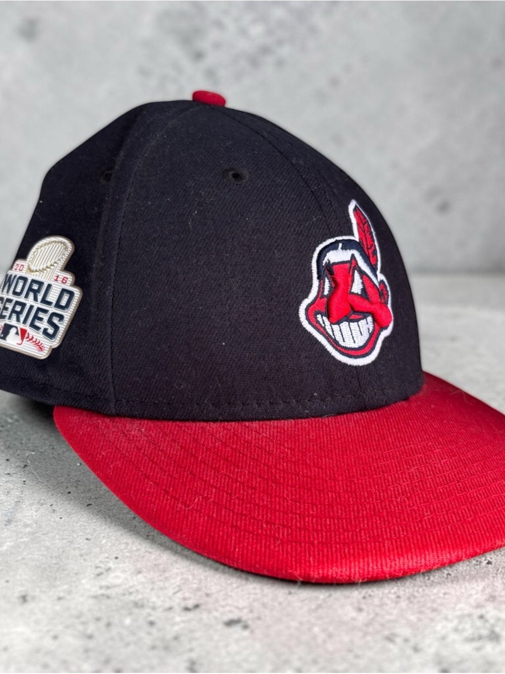 New Era 59Fifty Cleveland Indians 2016 World Series 7 Fitted Cap Chief Wahoo